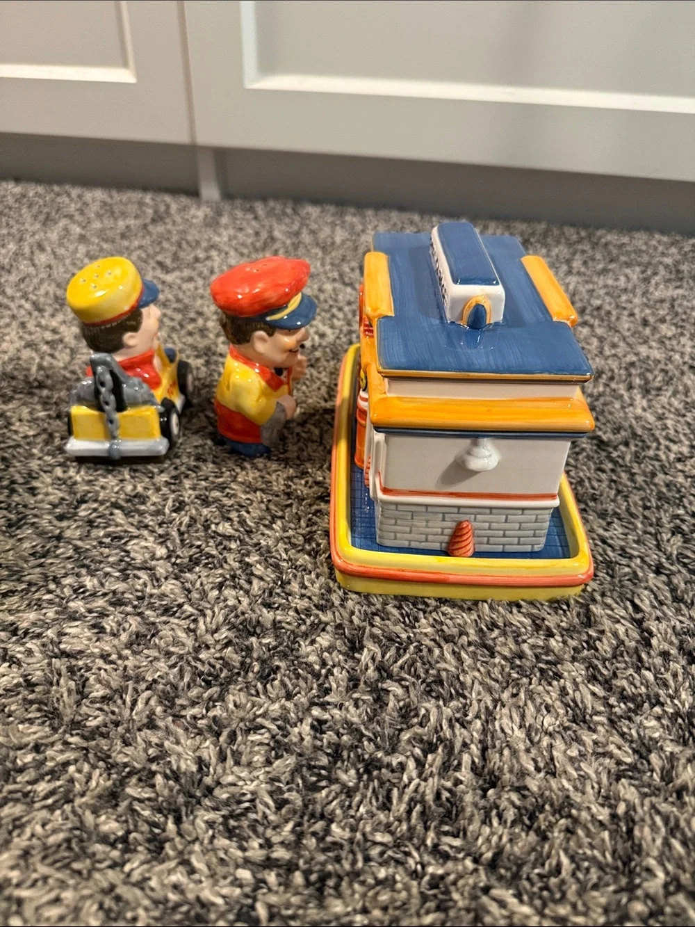 Vintage Department 56 Brunch Buddies Pop’s Garage Butter Dish & Shakers